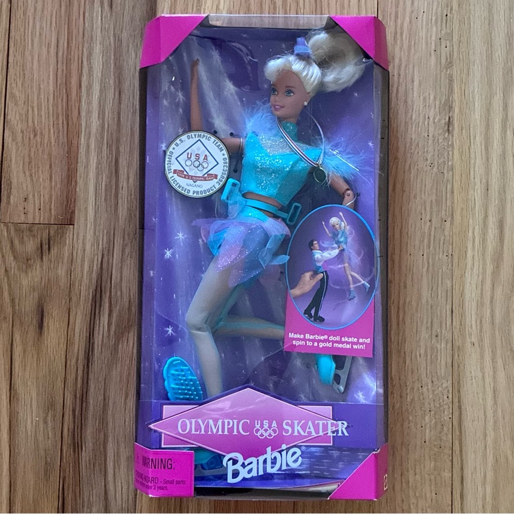 NWT BARBIE Olympic Skater Barbie, Mattel, 1997. #18501